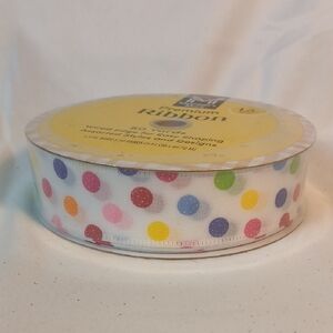 Premium Ribbon Polka Dot Design